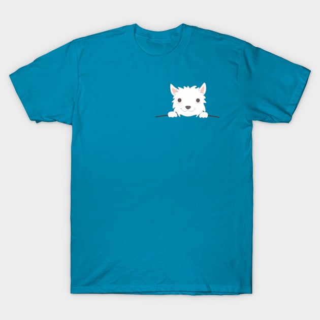 Pocket Dog T-Shirt T-Shirt by happinessinatee